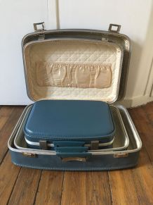 Lot de 3 valises gigognes vintage 