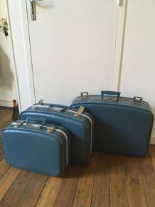Lot de 3 valises gigognes vintage 