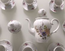 Service 10 pièces en porcelaine à motifs fleuris Barock Self