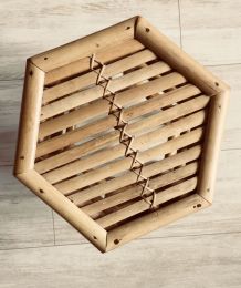 Petite table /sellette / guéridon en bambou