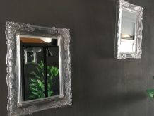 Lot de 2 miroirs avec cadre translucide