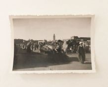 Photo vintage la place Jemaa el Fna 1934 Marrakech