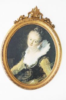 Cadre deco ancien femme 