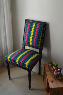 Fauteuil médaillon Jacob imprimé Wax