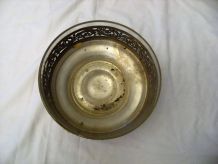 Corbeille à fruit verre cuivre artisanal métal