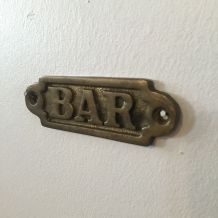 Plaque bar en laiton 