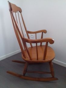 Rocking chair vintage stol année 1960