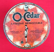 Jolie boite en tôle publicitaire O-Cedar 