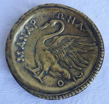 Cendrier vide poche bronze max Leverrier cygne manap