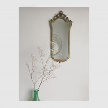 Miroir en laiton ancien