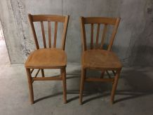 Paire de chaises bistrot années 60