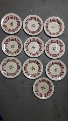 Assiettes à dessert de Gien