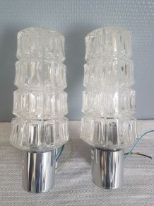 paire d'appliques années 70