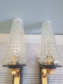 paire d'appliques années 60