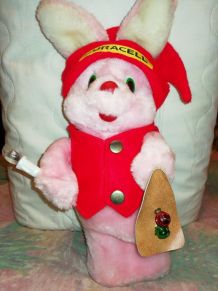  Ancienne Peluche Duracell Vintage "Bunny lapin de Noël" 