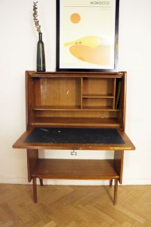 Secrétaire bureau vintage style scandinave des années 60