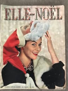 Magazine ancien ELLE 1950 Noel