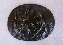 Bas-relief sculpté en bronze - France - XIXeme siècle