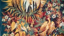 Tapisserie ancienne les oiseaux de Paradis