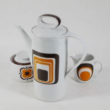 Service à café en porcelaine 70s