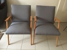 Paire de fauteuils scandinaves
