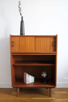 Meuble rangement bibliothèque vintage 50's style P. Guariche