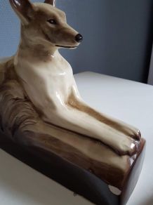 statue animalière céramique signée L François Ste Radegonde
