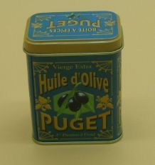 Boîte en fer publicitaire de 1990 "Puget"