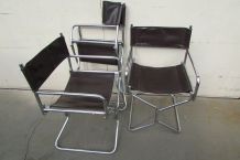 3 fauteuils pliants année 70, LAFUMA
