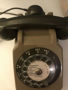 Téléphone à cadran socotel s63 vintage 