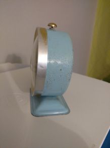 réveil vintage bleu Mr Malvezin - Monsalvy années 70