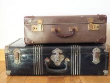 Petite valise brune 