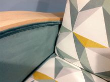 Lot de 2 fauteuils art deco années 50 entièrement restaurés