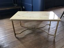 Table basse marbre années 60 Style Jansen