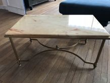 Table basse marbre années 60 Style Jansen