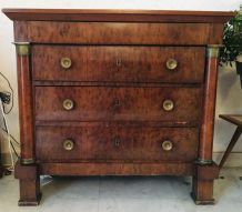 commode de style empire en loupe