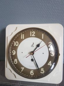  Ancienne pendule murale Jaz 1950 de cuisine bakélite 