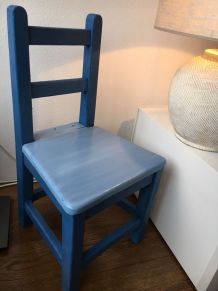 Chaise bois enfant vintage 