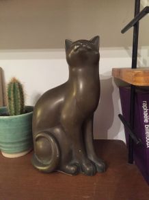 Statue chat en résine 