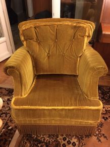 2  FAUTEUILS "CRAPAUD" ANNEES 60