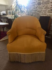 Fauteuil crapaud vintage