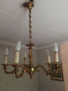 LUSTRE BRONZE DORE
