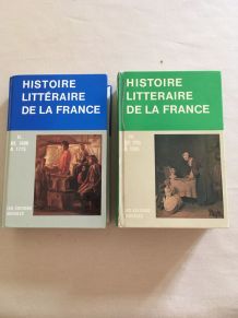 2 livres Histoire Littéraire de la France 