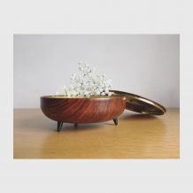 Bonbonnière vintage imitation bois