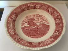 Grand plat creux en porcelaine 