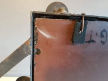 vestiaire art déco  fer forgé martelé avec miroir 7 patères