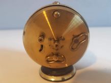 petit réveil Jaz noir et doré vintage qui fonctionne