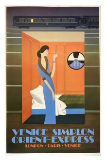 Affiche publicitaire Venice Simplon Orient-Express