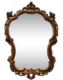 Miroir doré Louis XVI