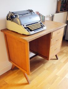 Bureau vintage 1960's pieds compas